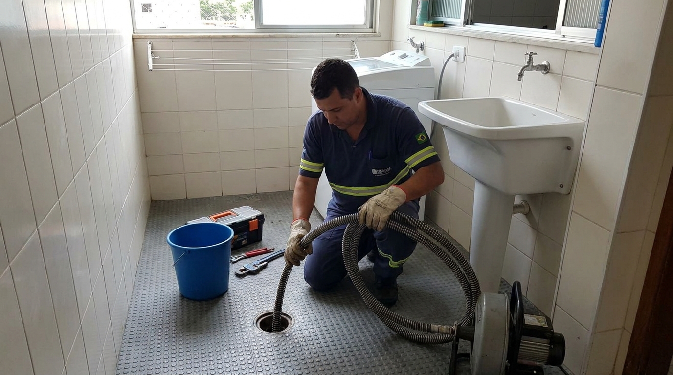 Desobstrução na Cozinha em Blumenau‑SC